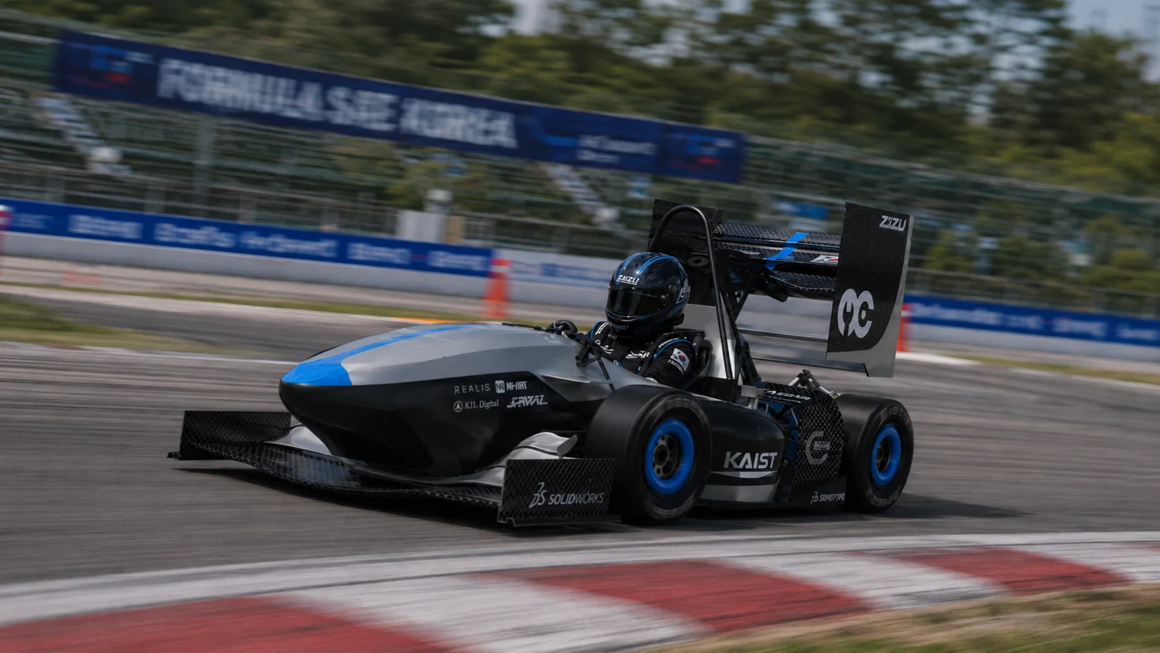 ZILZU formula student car racing at Formula SAE Korea